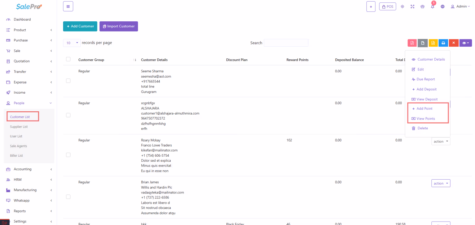 Customer Point View