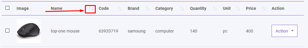 Product Sort