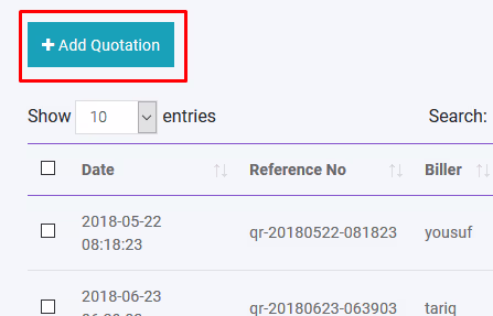 Add Quotation