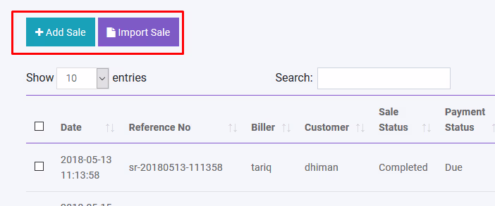 Add Sale 1