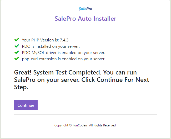 Installation Step 2